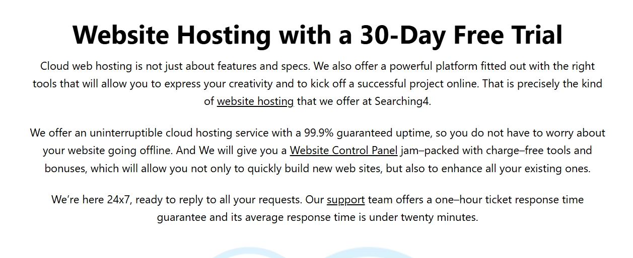 free trial, landing page, templates